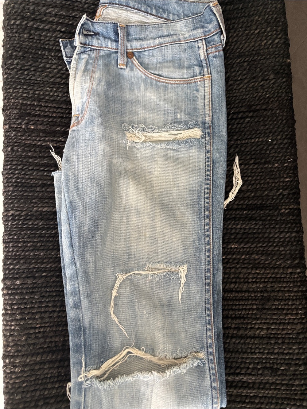 Seven Hefner Light Blue Distressed Jeans